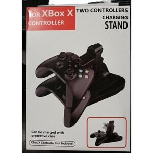 Two Controllers Charging Stand For Xbox X Wireless or USB Charge LED Box Damage